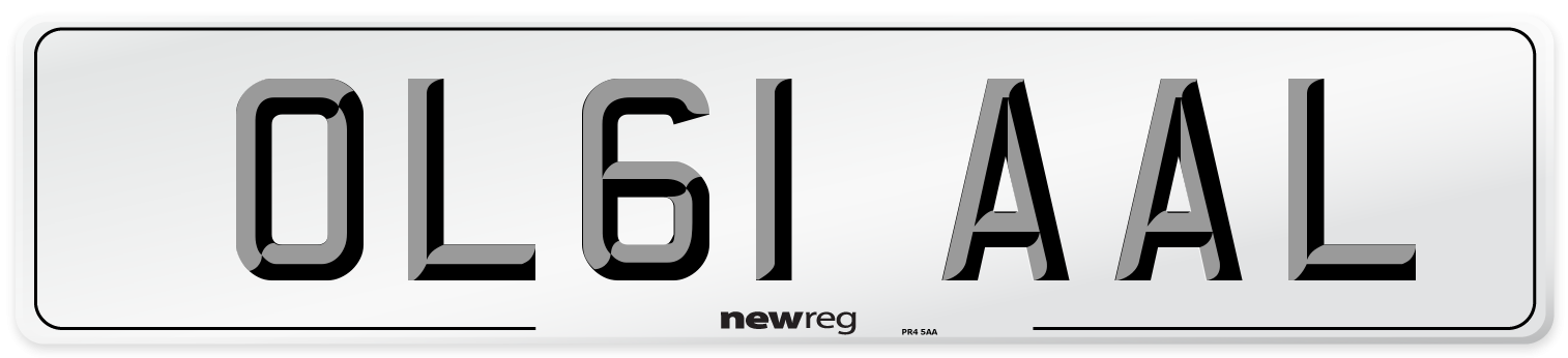OL61 AAL Number Plate from New Reg